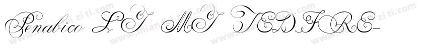 Penabico LIMITED FRE字体转换